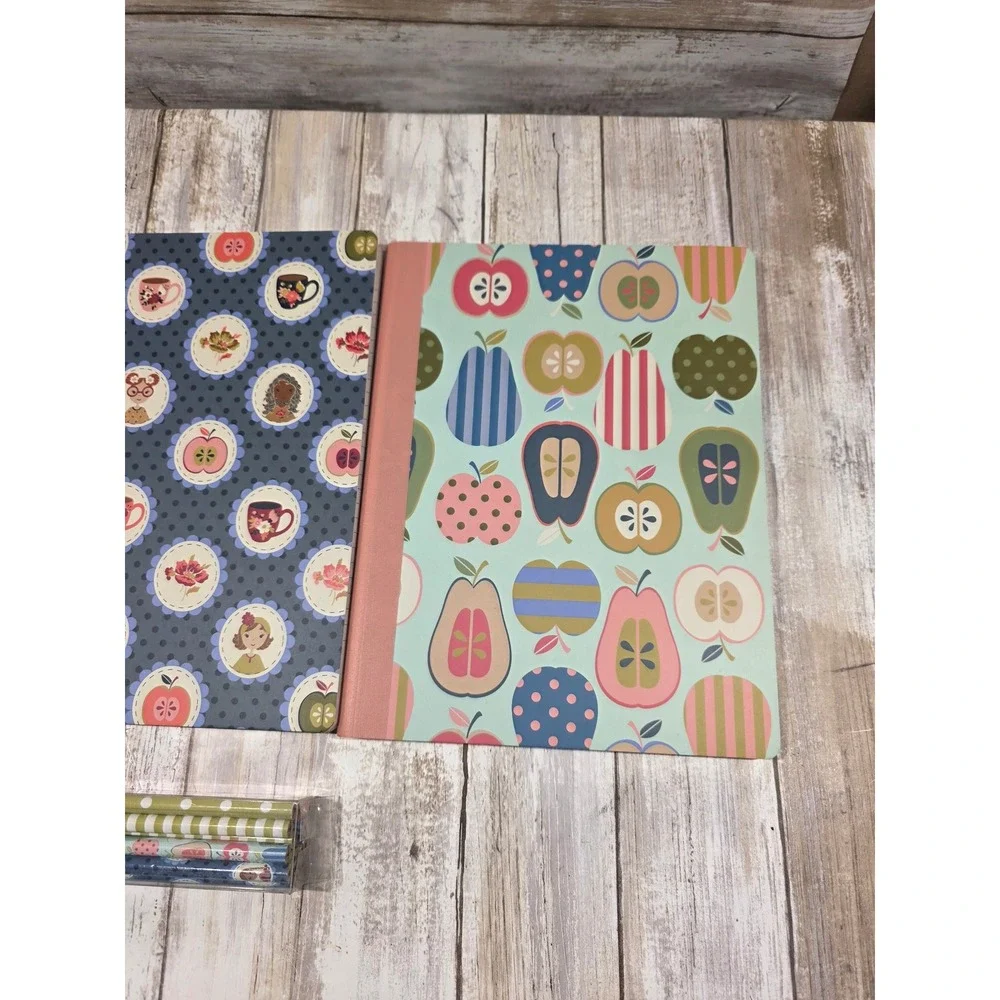 Matilda Jane‎ 3-Pack Composition Notebooks and 12-Pack Pencil Set Floral Fruit